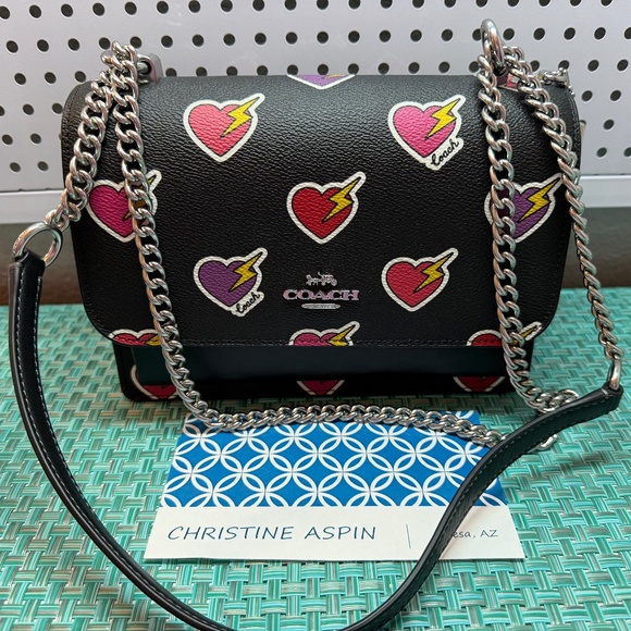 COACH Klare Crossbody in Heart Print CW436 - Picture 1 of 10